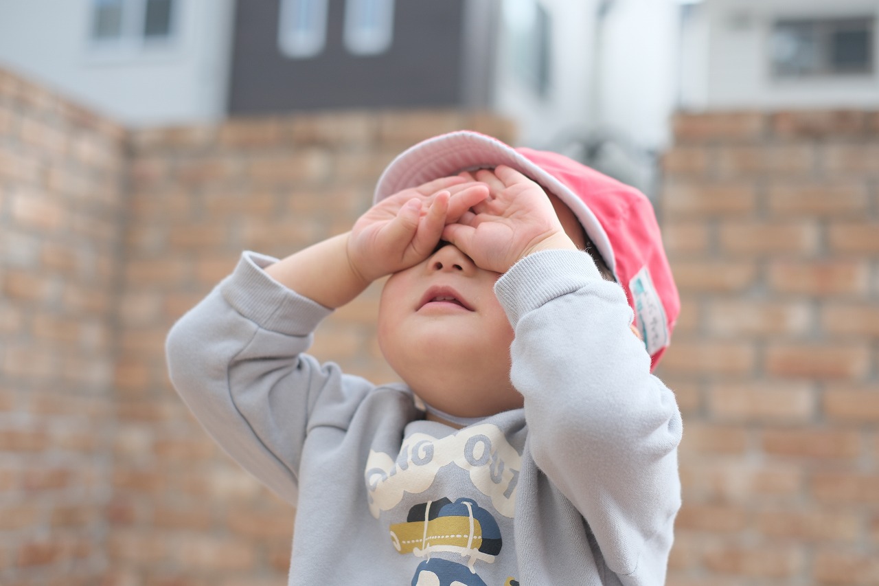 たんぽぽ組【２歳児】中庭あそび＆給食